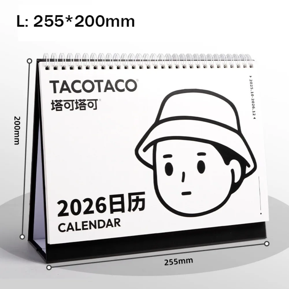 

Заметки для заметок, настольный календарь на 2026 года, переплет на катушке, один месяц, чтобы просморовать, настольный график, план обучения мультфильма, календарь, школа