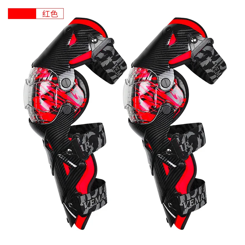 

Red Motocross Knee Pads Guard Motorcycle Protective Gear Riding Protect Equipment Knee Protector Safety Guards Knee Guard