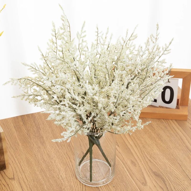 Exquisite Fake Flower Plant Rime Grass Foam Wheat Ear Lavender Home Garden Wedding Decoration Artificial Flower Branch Plant