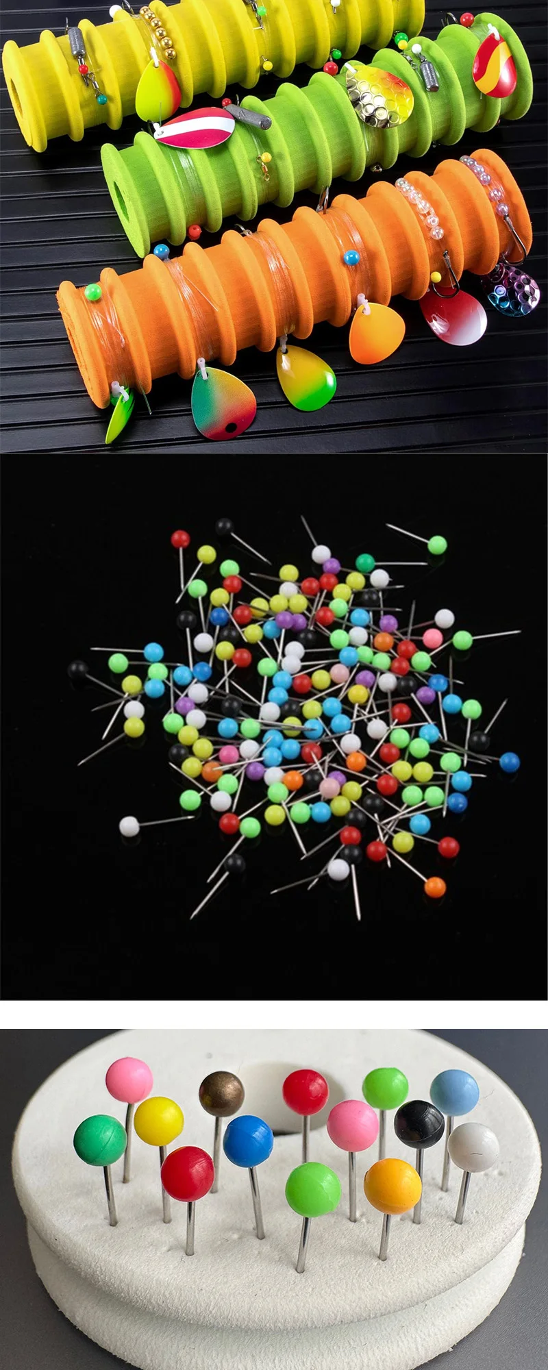 120/200/300Pcs Rig Sichere Ersatz Pins Karpfen Angelschnur Wickler Pin 4x15MM Gemischte-farbe Positionierung Angeln Pin Tackle Zubehör Getriebe – Detail 6