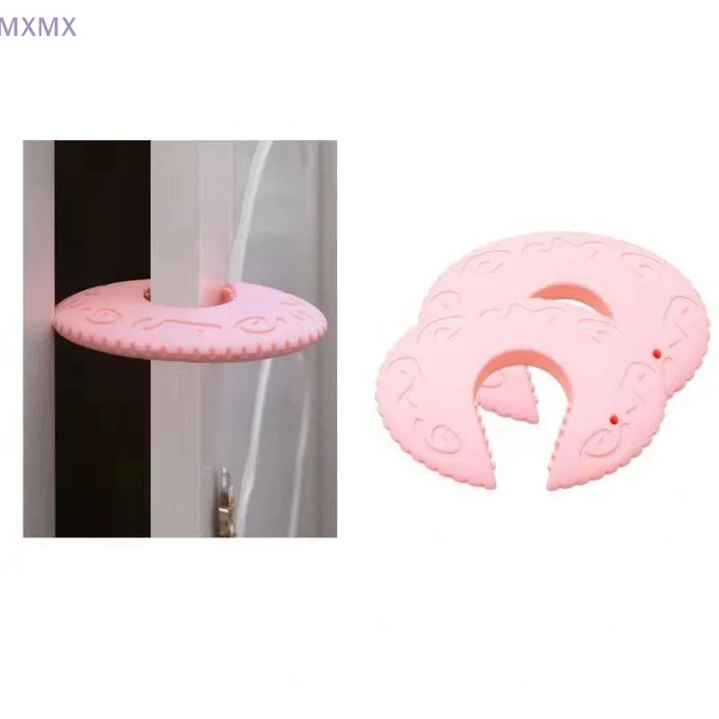 2 Pcs Baby Safety Door Stopper Anti-pinch Hand Silicone Door Block Thick Child Security Protection Lock Finger Protector