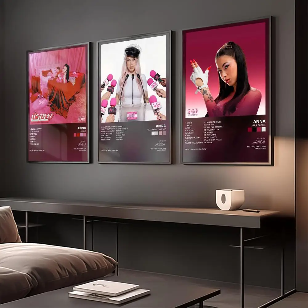 Singer A-ANNA Poster Home Wall Decoration Artwork for Bedroom Office Living Room Interior Display