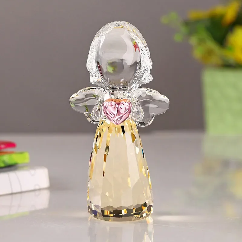 Crystal angel ornament European character princess office girl desktop jewelry fairy birthday Qixi Festival gift