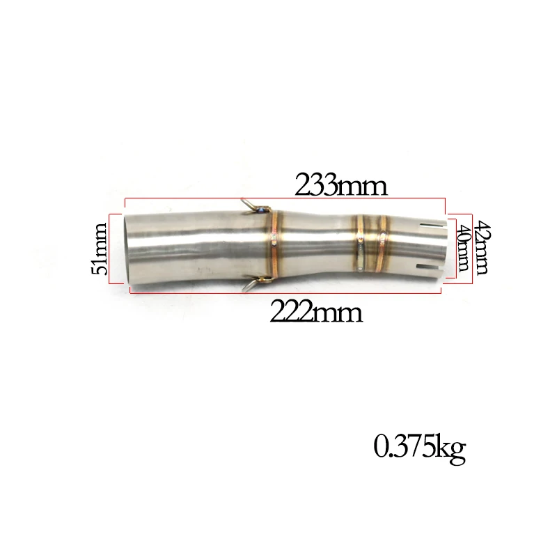 Suitable for Honda X ADV750 XADV750 Motorcycle Exhaust Pipe Modified Motorcycle Connection Pipe Muffler Stainless Steel