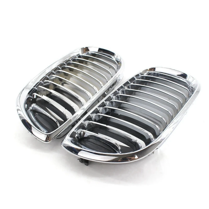 Automobile Forward Air Grille Chrome Ghost Mask Suitable For BMW E46 4-Door 2002-2005 51137030545 51137030546 Parts Accessories