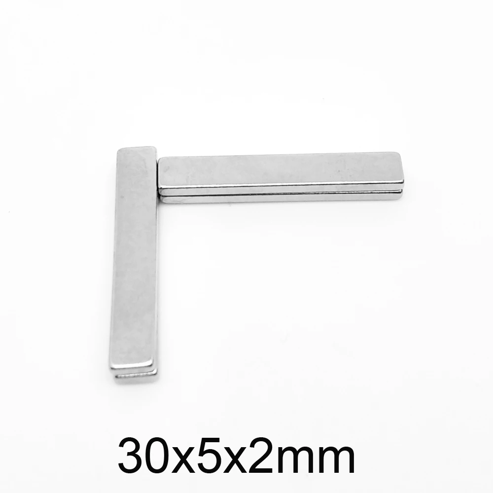 30x5x2mm Quadrate Magnet 30x5x2 Block Powerful Strong Magnets 30*5*2 For Home Refrigerators, Offices DIY