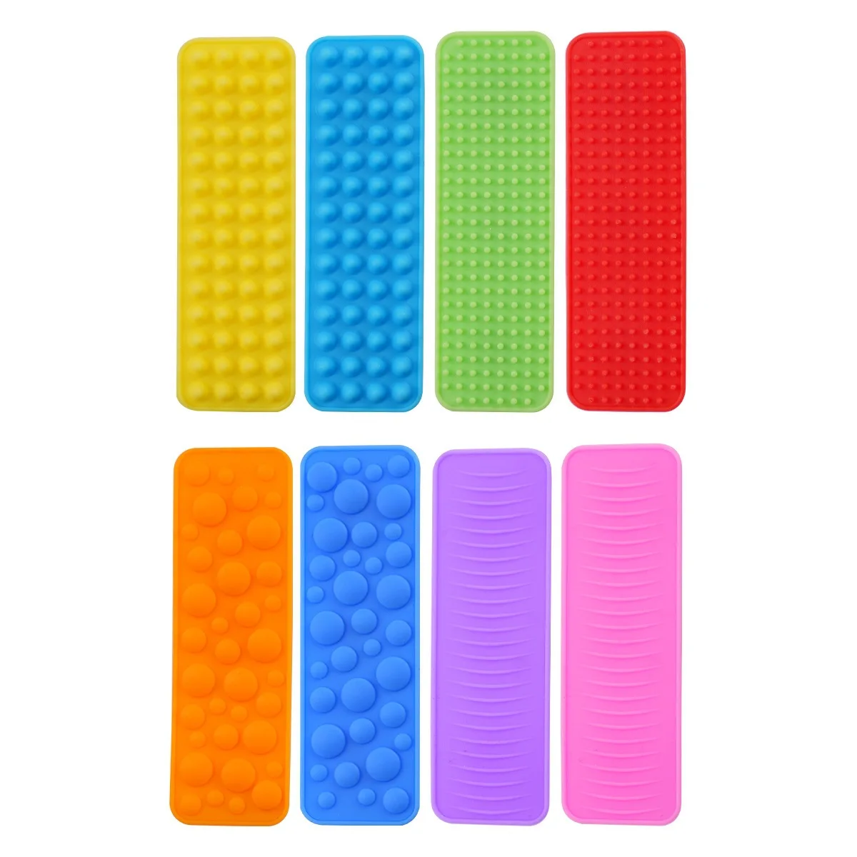 Silicone Textured Sensory Strip Fidget Kids Toys Autism Calming Decompression Fidgeting Toy Adults Office Desk Stress Relief Toy
