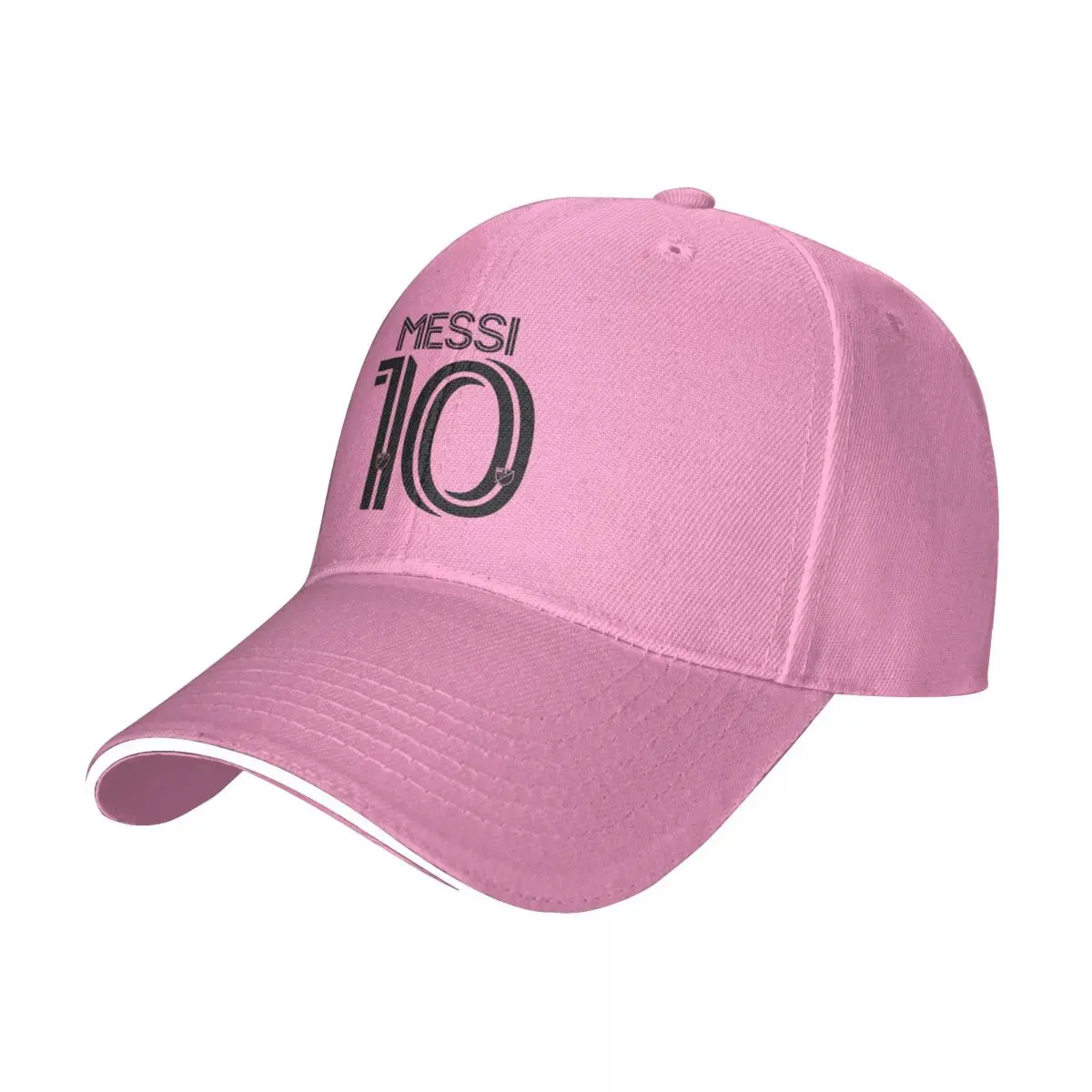 Football Messis Soccer Baseball Cap Merchandise Leisure Pink Snapback Hat for Men Women Outdoor Running Golf