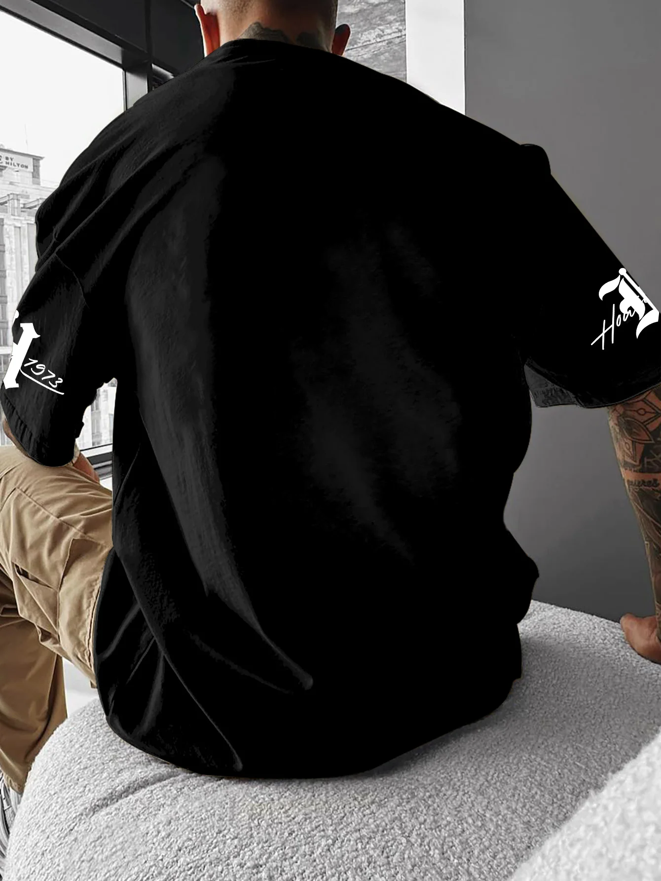Printed T-shirt for Men New Summer Fashion Houston Space City Printed Tee Machine Washable S-XXL