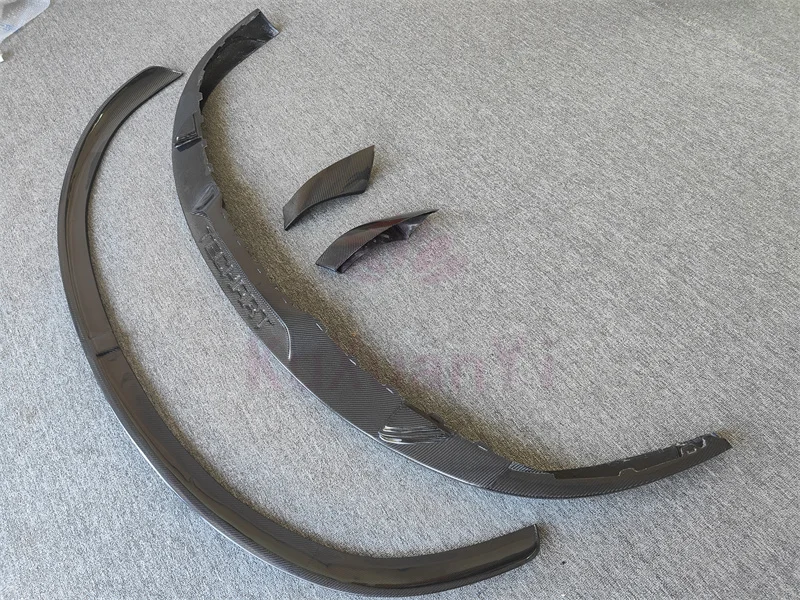 Used for Upgrading Porsche Taycan to THT Style High-quality Carbon Fiber Front Lip Four Piece Body Kit