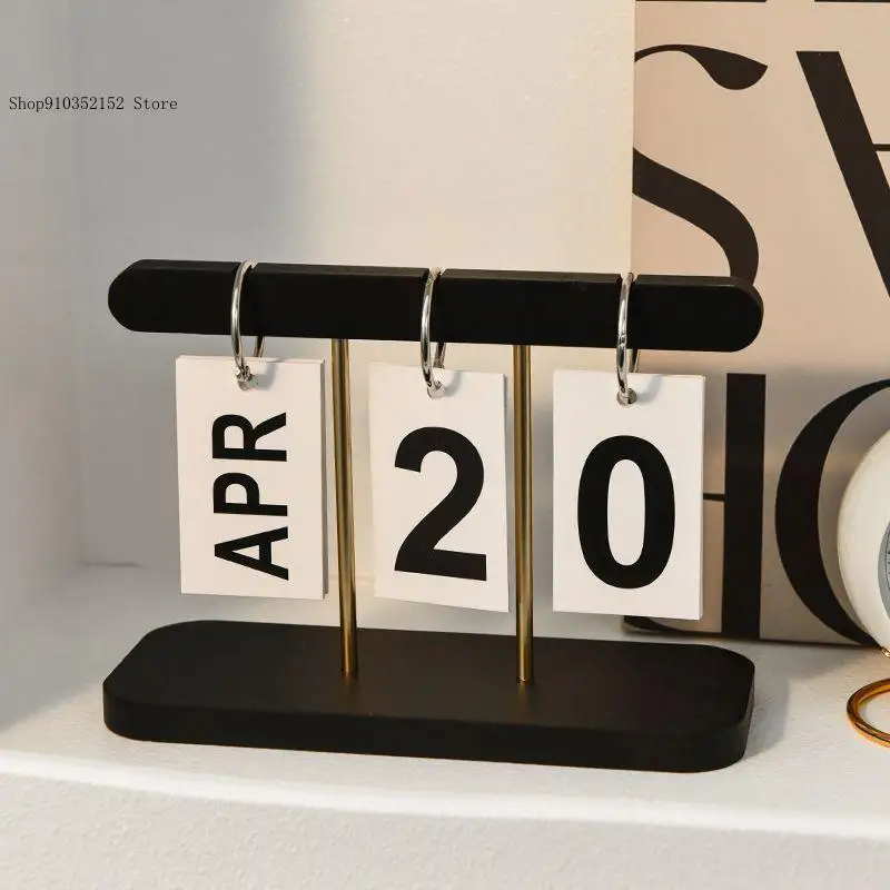 Page Turning Calendar Ornament Ins Desk Calendar Living Room Entrance Desktop Decoration Decoration Photography Props