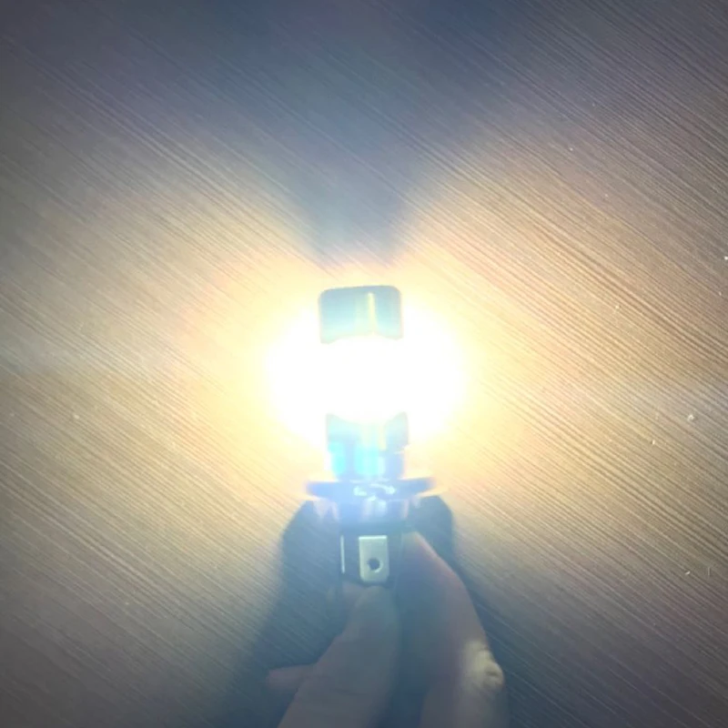 100W vehicle H4 LED H6 BA20D LED motorcycle headlight bulb CSP white high and low light scooter accessories fog lights