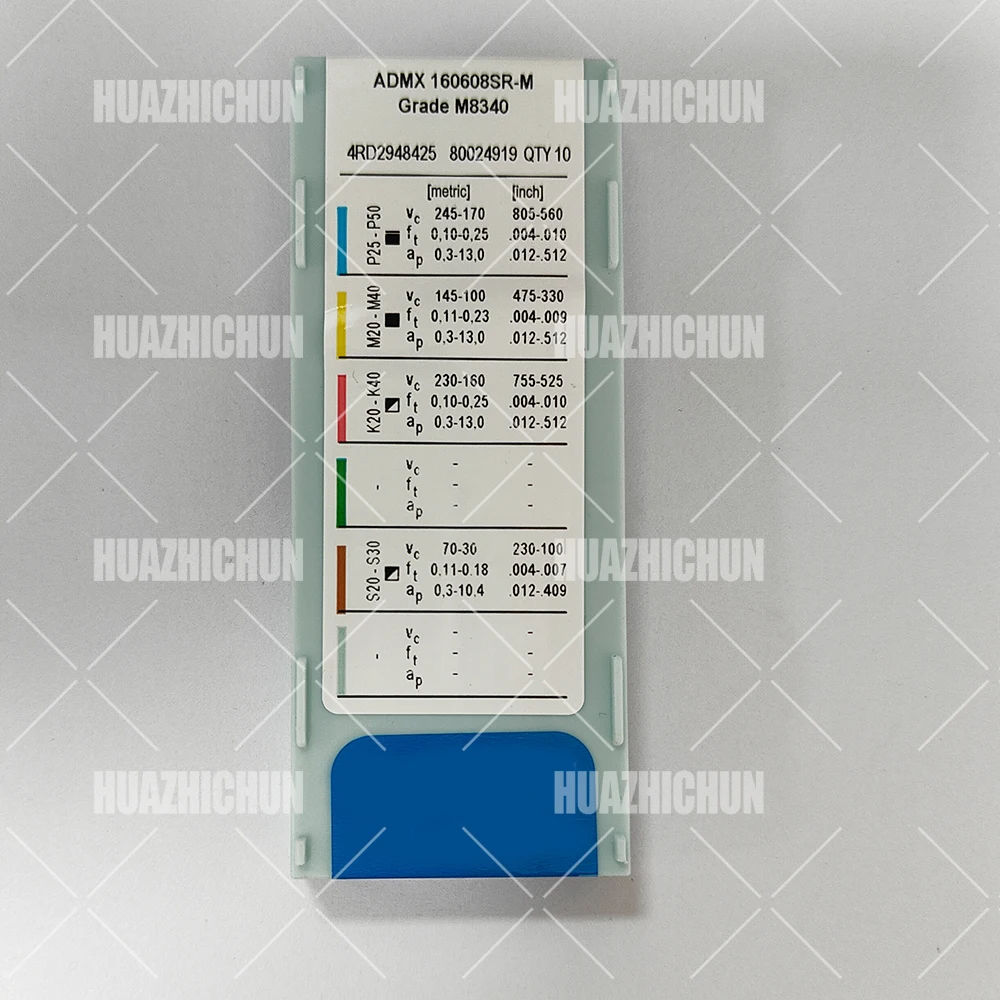 

HUAZHICHUN CNMG 120408-BR HR7225 CNC Lathe Indexable Solid Carbide Milling Turning Insert