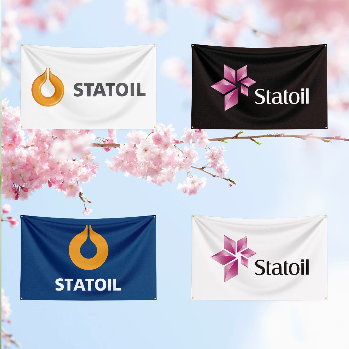 S-S-T-A-T-O-I-L Fuel Flag For Oil Station Garage Tuning Workshop studio fan collection event backdrop