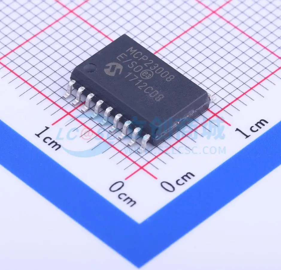 7pcs MCP23008-E/SO SOIC-18-300mil I2C 8 8.5mA Communication Interface IC