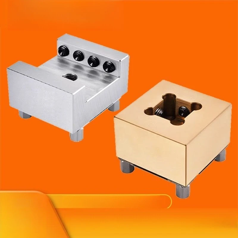 1PCS U-shaped groove electrode chuck Stainless steel copper male tooling fixture CNC spark machine positioning clamping fixture