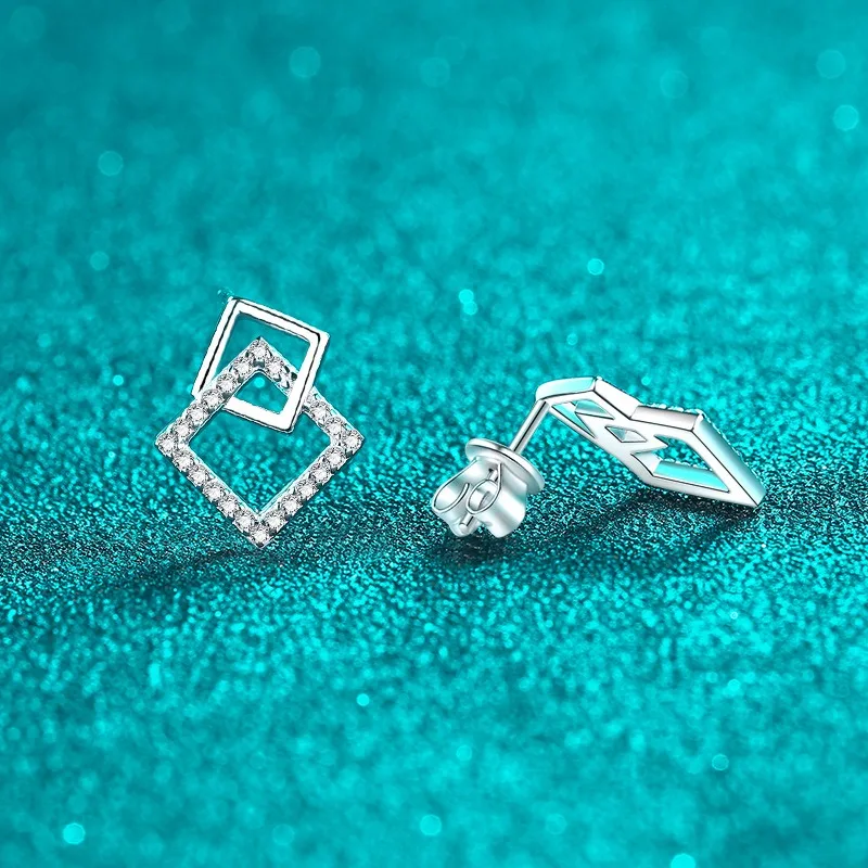 Luxury Moissanite Earrings For Women S925 Silver Earrings Ear Studs Jewelry GRA gift For Friends