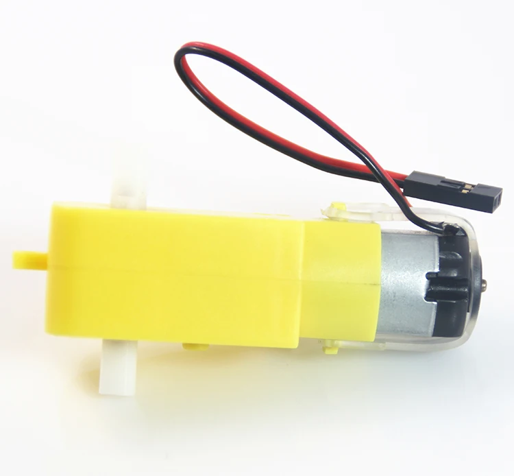 10PCS Popular Smart Car Robot Plastic Tire Wheel DC Gear Motor 3v 6v With LINE