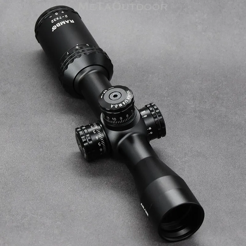 

Shooin Optics AR 2-7x32 SFP Riflescope 1 inch Tube 1/4 MOA Hunting Rifle Scope M8317