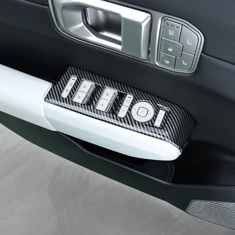 

Для KIA EV4 2025 2026, кнопка автоматического управления окном с левым рулем, декоративная панель, дверная ручка, декоративная полоса, аксессуары для интерьера
