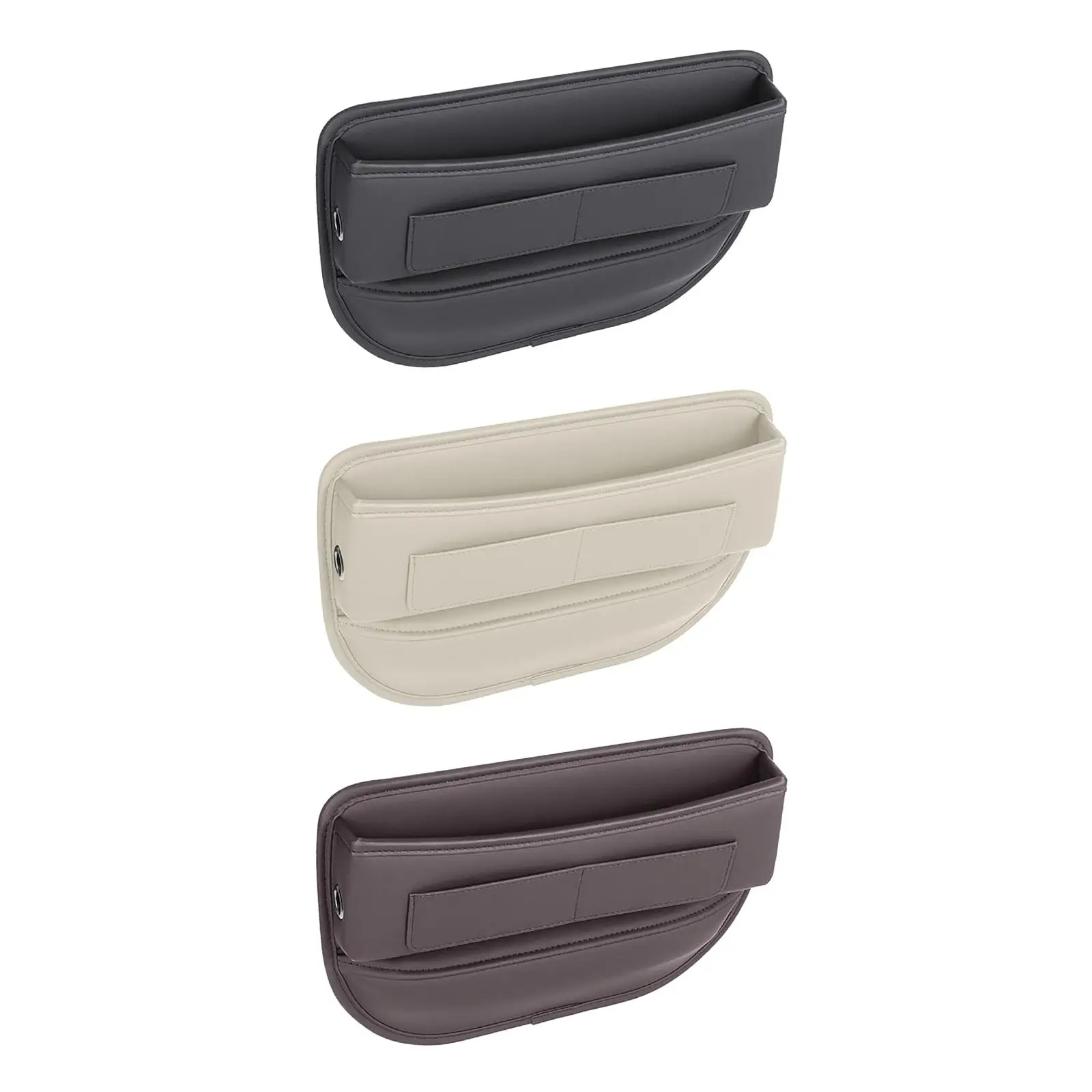 Car Seat Gap Filler Storage Pocket PU Leather Fine Workmanship Sturdy Accessories for Phones, Glasses, Keys, Cards