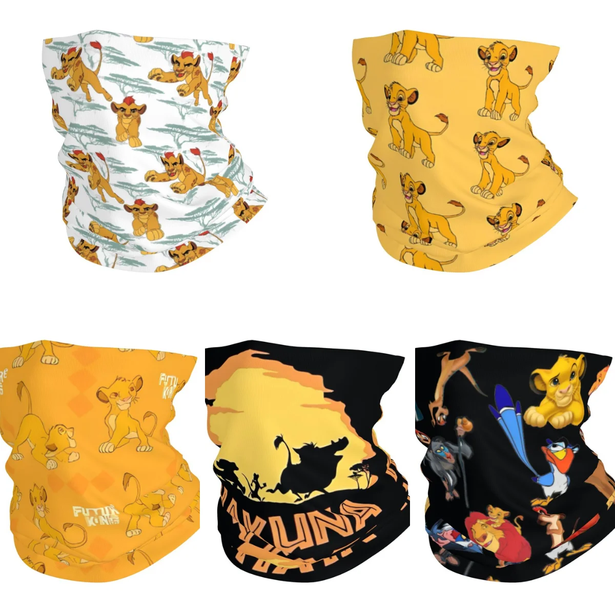 

Simba Lion King Balaclava Hunting Fishing Bicycle Mask Anti-UV Neck Warmer Tactical Mask Spring Fun Scarf Bandana
