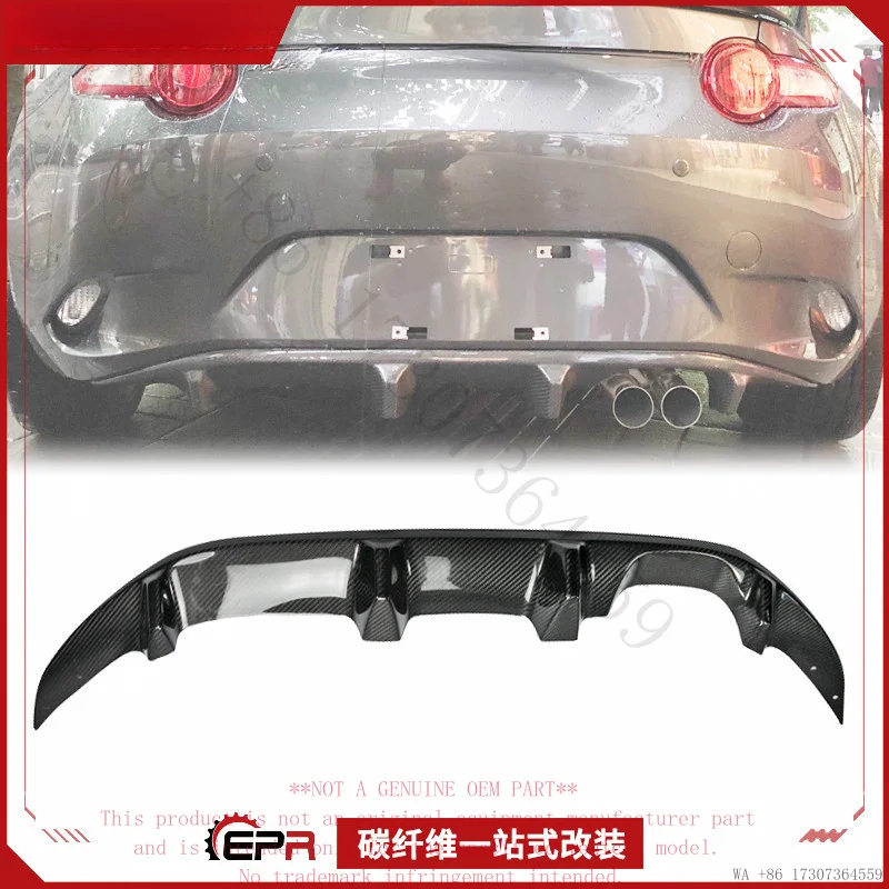 Suitable for Miata Mazda MX5 ND RC carbon fiber modification parts, shark fin rear lip, tail lip small spoiler