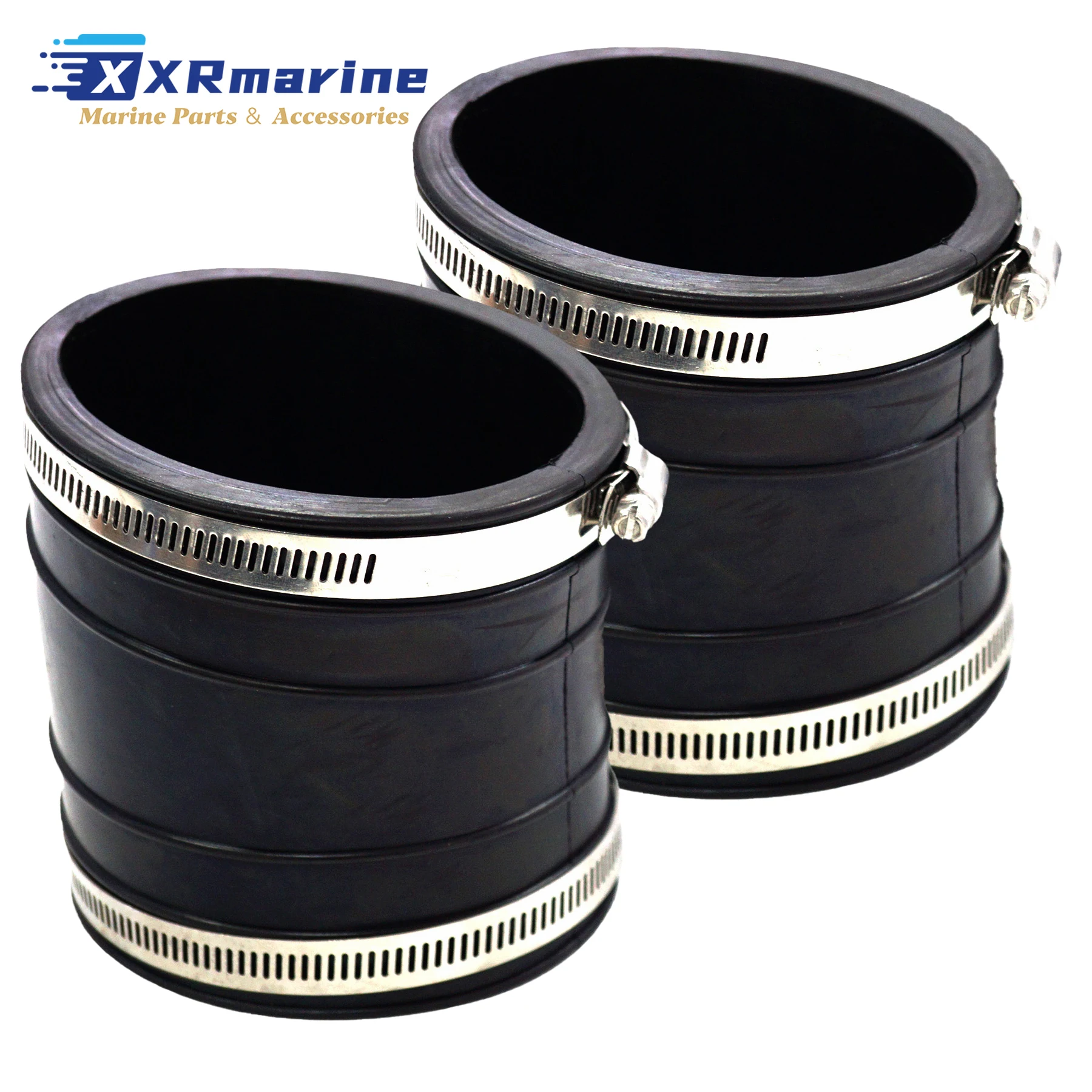 

2 шт. 32-14358T Нижние гофрированные патрубки выхлопной системы для Mercruiser 4.3 5.0 5.7 6.2 6.3 7.4 L Sterndrive 32-14358 18-2746 9-72811 89130