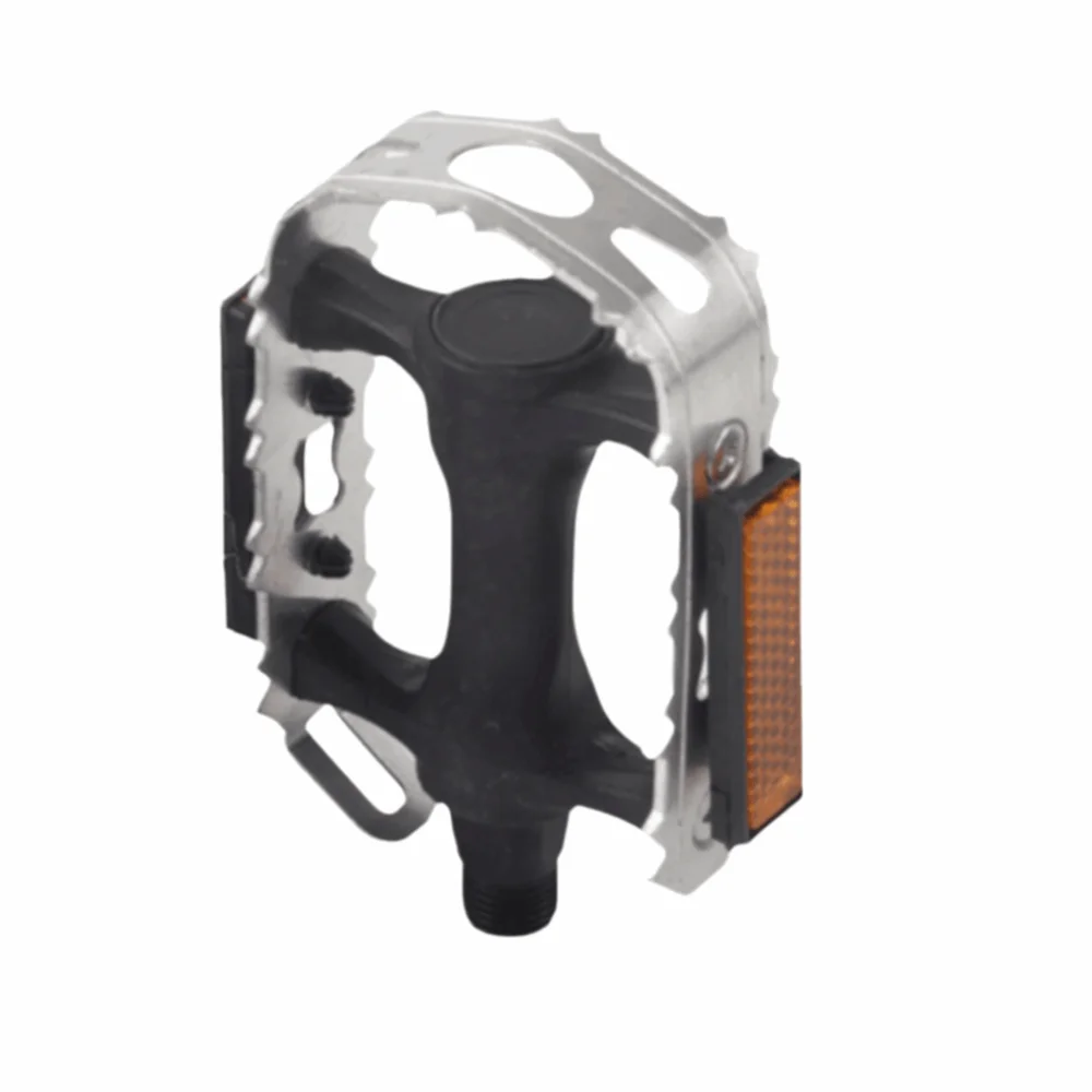 زوج واحد من دواسات الدراجة المضادة للانزلاق، دواسات ركوب الدراجات باللون الأسود عالية الصلابة وخفيفة الوزن وتدوم طويلاً