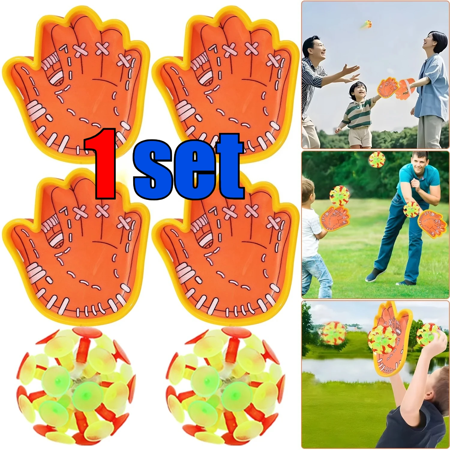 مجموعة ألعاب كرة شفط للأطفال للاستخدام الداخلي والخارجي، مادة بلاستيكية آمنة وممتعة، سهلة اللعب للأطفال من سن 4 سنوات فما فوق، لعبة سفر