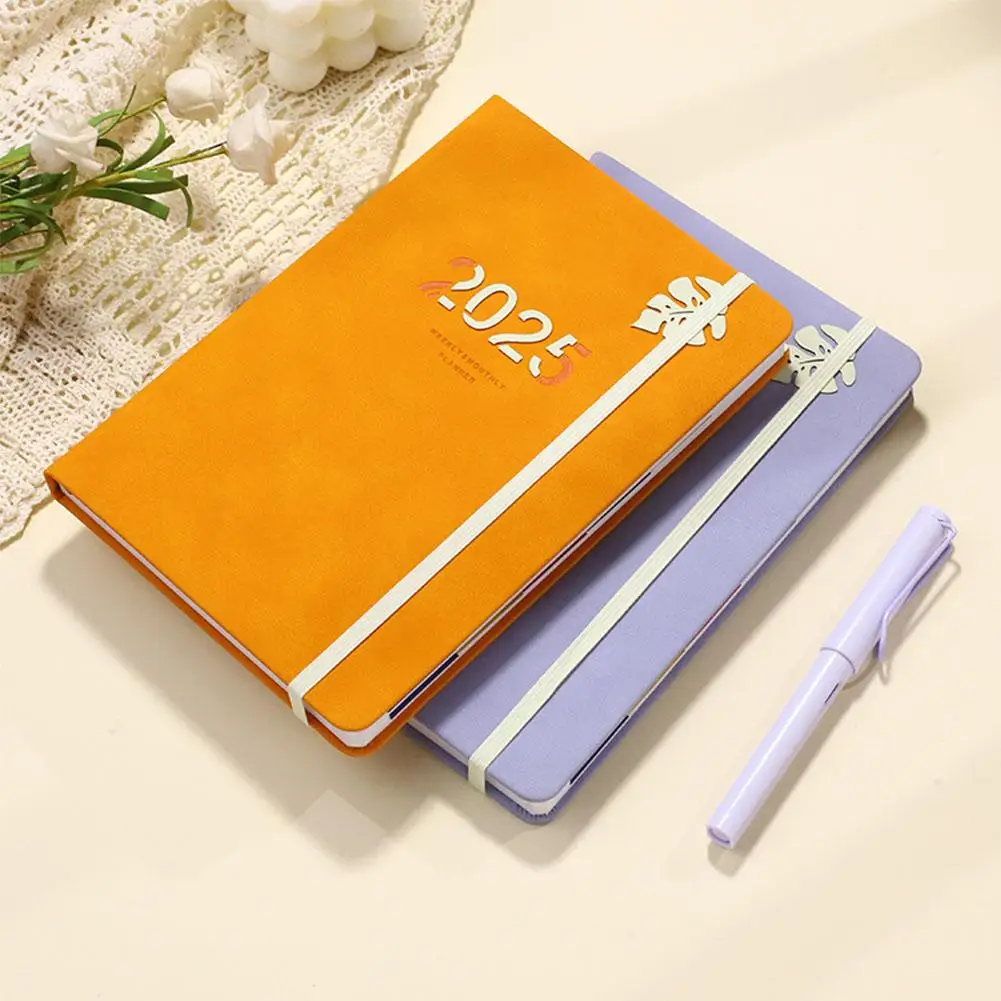 2025 Schedule Plan Notepad Time Management Notebook Diary Planner อุปกรณ์ Organizer สํานักงานนักเรียนหนังสือเดือนการเขียน X7H1