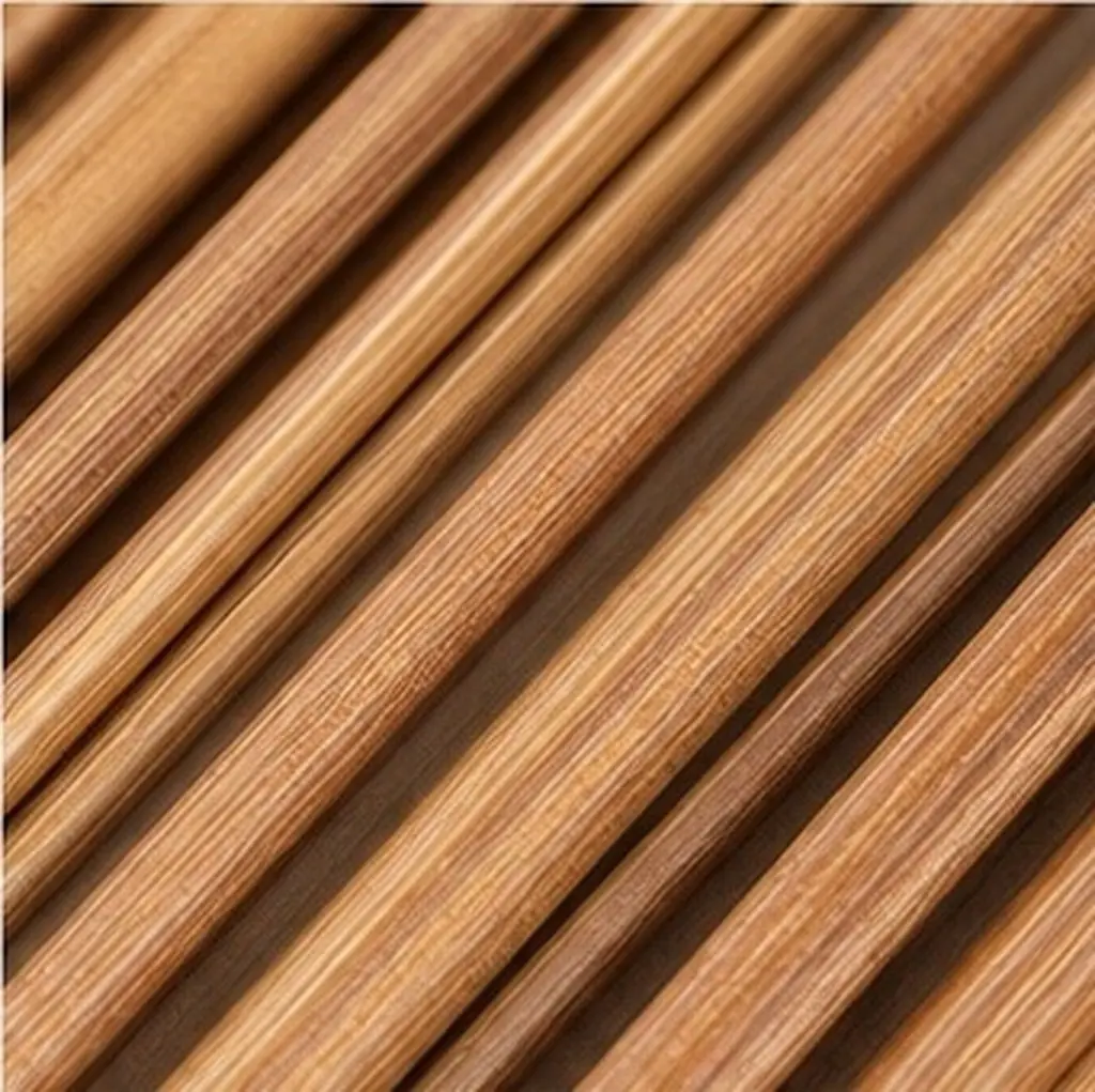 18Pairs Carbonized Bamboo Single Pointed Knitting Needles Set 35Cm Sizes 2-10Mm Professional Smooth Knitting Needles for Yarn