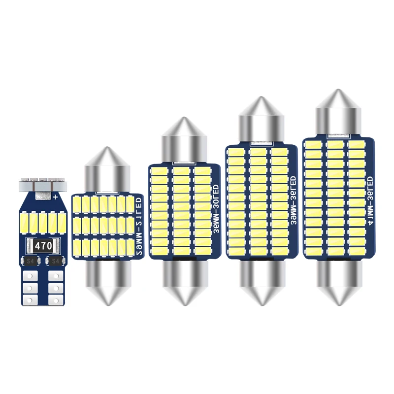 Kit de luz LED Canbus para Interior de coche, luz de techo para Volkswagen VW Golf MK2 MK3 MK4 MK5 MK6 MK7 2 3 4 5 6 7 GTI GT, sin errores