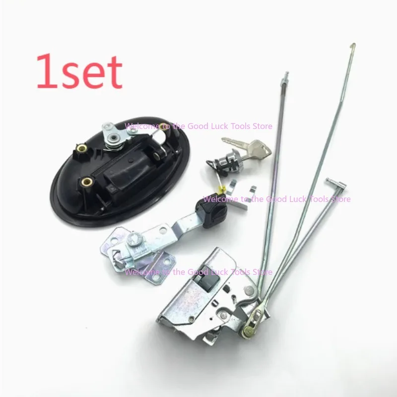 

1set Cab door lock assembly inside/outside handle For KOMATSU PC200/210/220/240/300-8