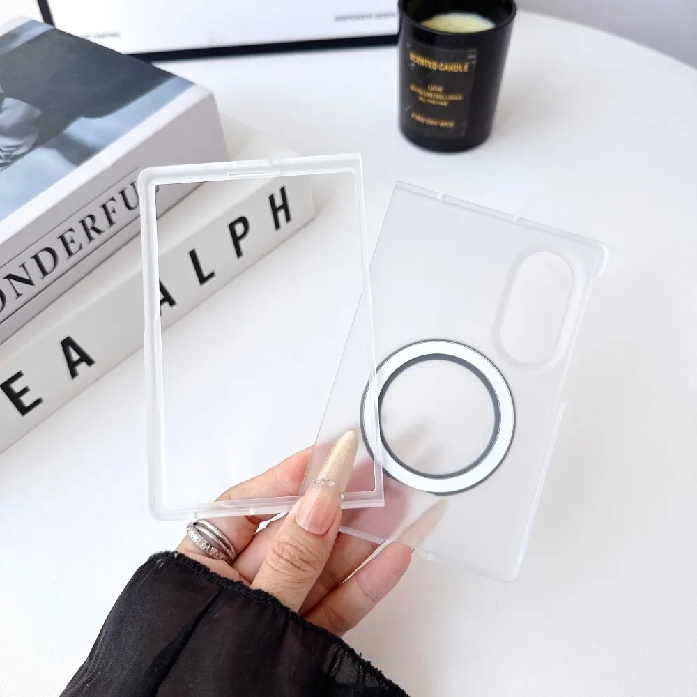Detachable 360° Rotatable Ring Kickstand For Magsafe Magnetic Clear Phone Case For Samsuang Galaxy Z Fold 8 Ultra 7 6 5 4 3 - view 5