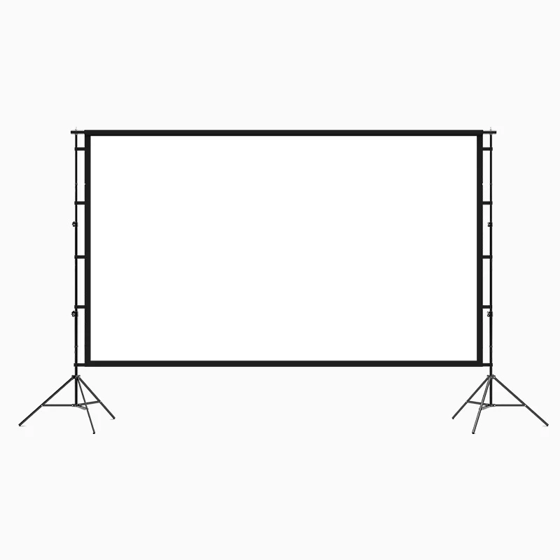 Projector Screen with Stand 100/120in Portable Projection Screen 16:9 4K HD Rear Front Projections Movies Screen with Carry Bag