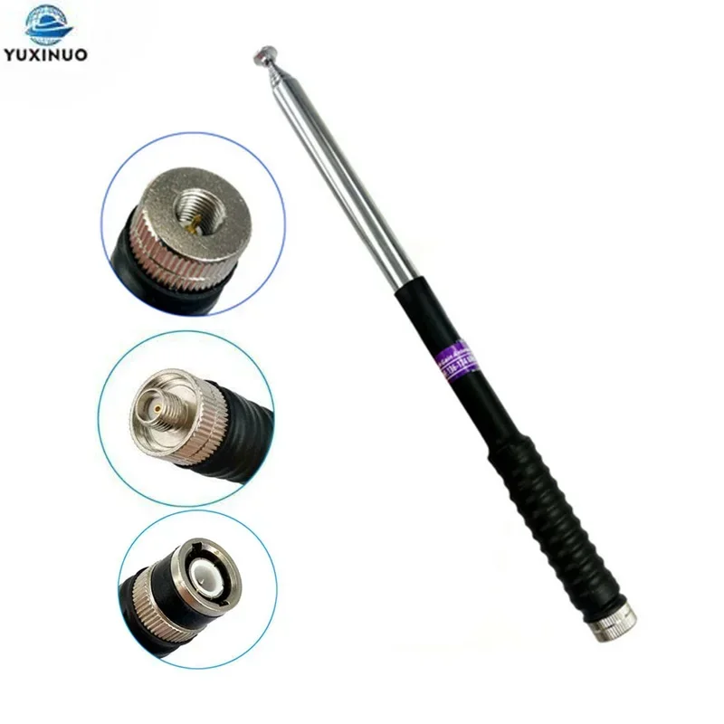 

FP10120 VHF 136-174MHz Telescopic Antenna SMA-Male/SMA-Female/BNC For Yaesu Kenwood TK310 BAOFENG UV-5R ICOM IC-V80 V82 Radio