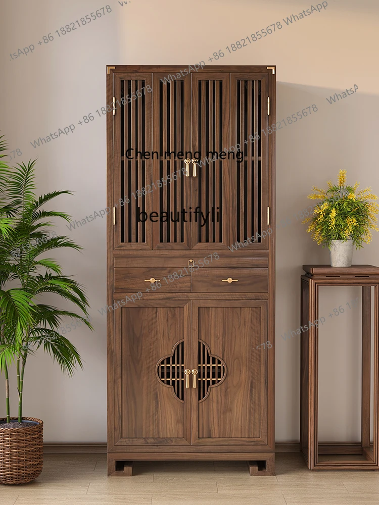 

X Black walnut casket new Chinese vertical cabinet, Buddhist cabinet household table shrine