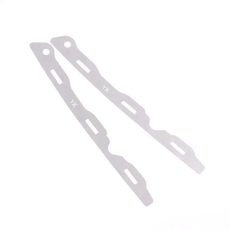 New 2Pcs Front Bumper Repair Metal Plate Buckle Broken Opening Rotten Buckle Repairer Bracket For 9th Generation Civic 2012-2016