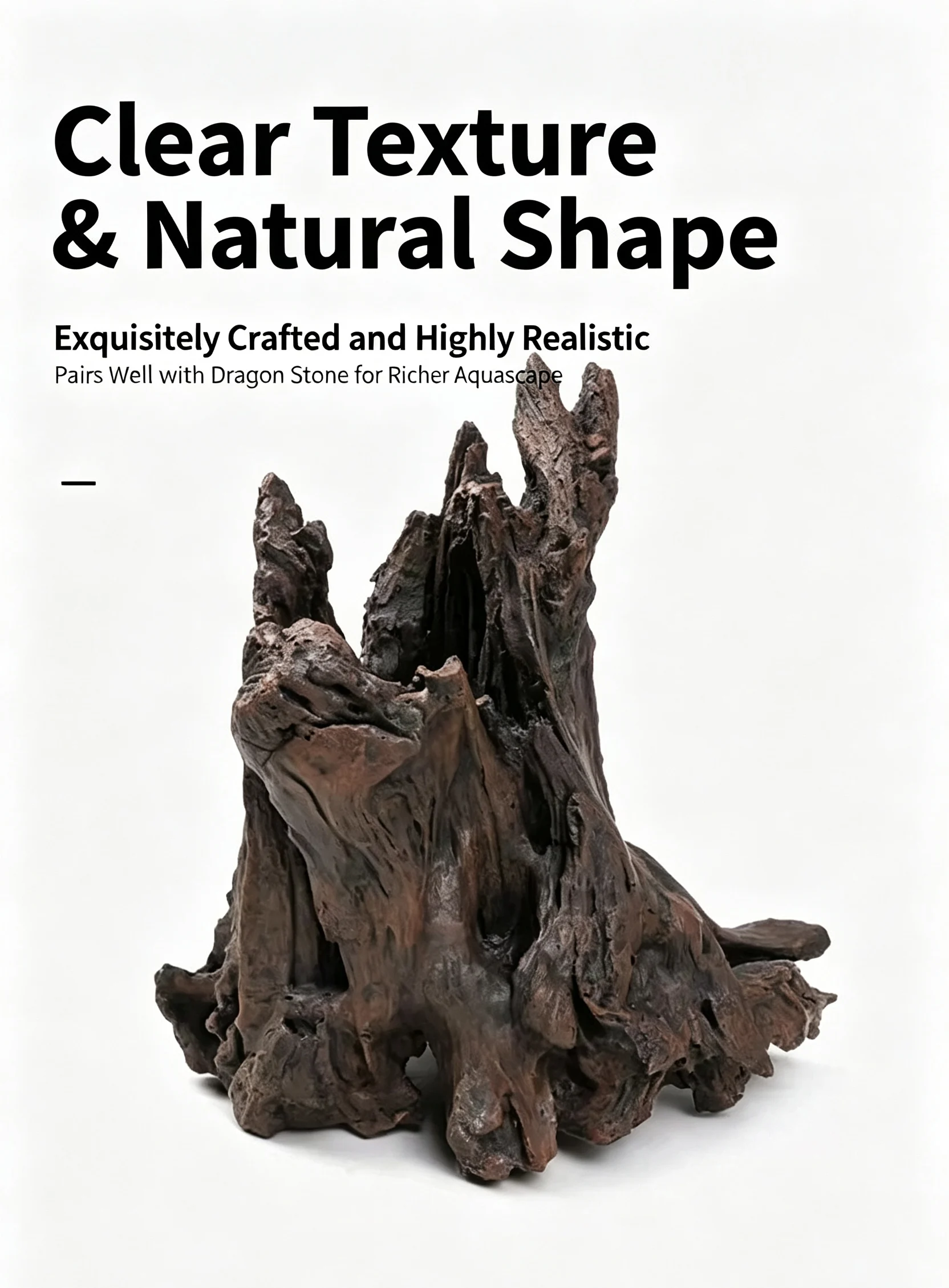 Artificial Life Skeleton Driftwood Tree Stump Rhododendron Root Aquarium Decor Water Feature Hideaway for Aquatic Environments