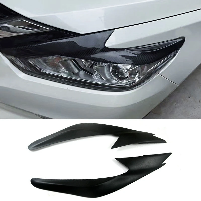 For Nissan Altima Teana 2016 2017 2018 Headlight Eyebrows Eyelids Stickers Trim Cover Headlight Lid Resin