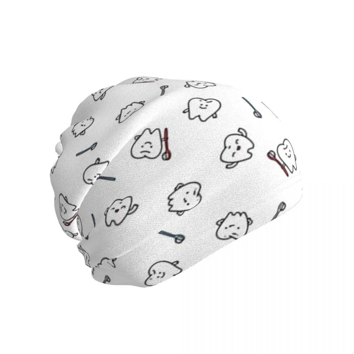 Funny Teeth. Cute Tooth Art. Dentist Pattern Design Bandana Neck Gaiter Wrap Scarf Warm Face Mask For Men Women Adult Washable