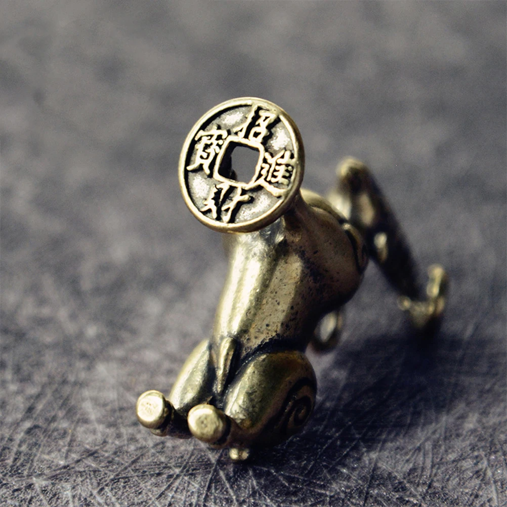 

5Pcs Golden Brass Goat Ornament Copper Desktop Decoration Birthday Party Festival Creative Accessory Goat Ornament