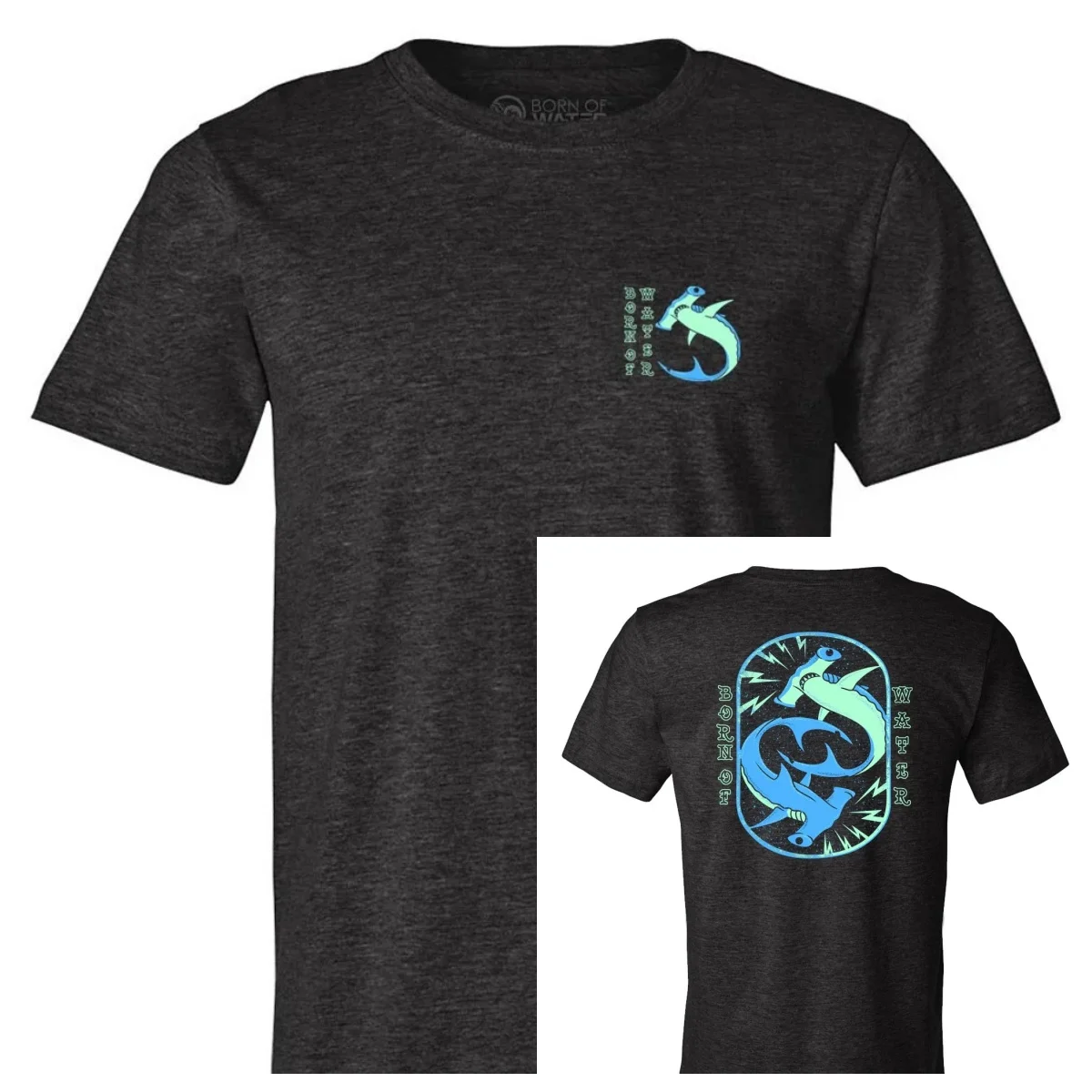 2026 Electric Hammerhead Sharks Scuba Diving T-Shirt _ Freediving High-end Luxury Unisex Style Both of Men and Women