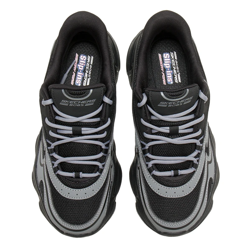 

Женская обувь Skechers серии D'Lites, модные кроссовки на шнуровке, сетчатые дышащие амортизирующие кроссовки для бега 117687-Bkgy