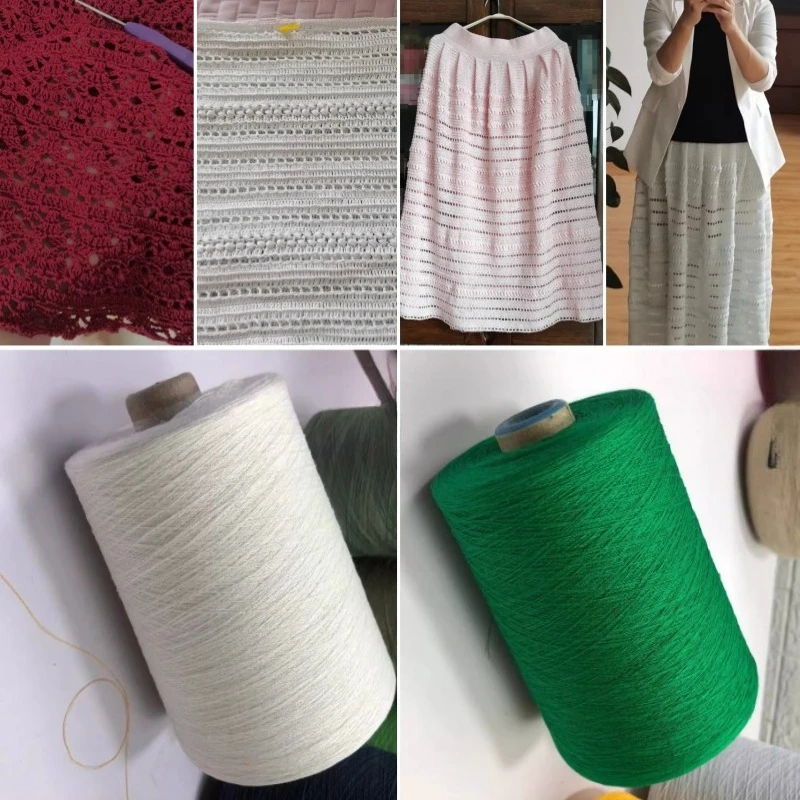 500g/Piece High-quality Pure Linen Summer Crochet Knitting Wool Yarn DIY Handmade Knitted Short-sleeved/skirt Raw Material