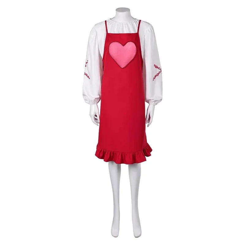 

Fantasia Agnetha Cosplay Costume Red Dress Shirt Outfits Halloween Carnival Party Suit