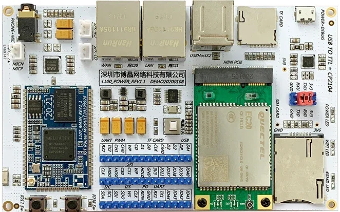 MT7688A Module Openwrt Development Board Serial Port Transparent Transmission 4G to WiFi Smart Home