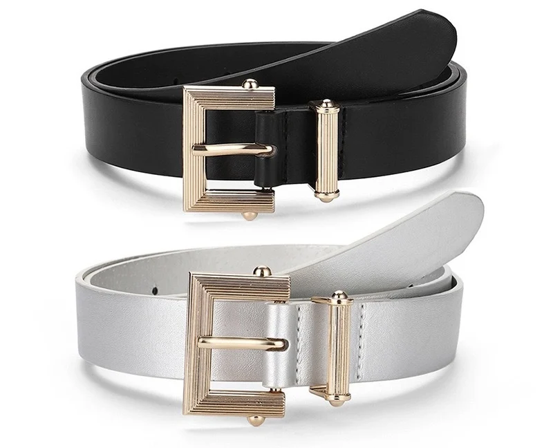 

Luxury-Look Square Buckle Belt – Bold Fashion Accessory for High-Waisted Jeans & Pants