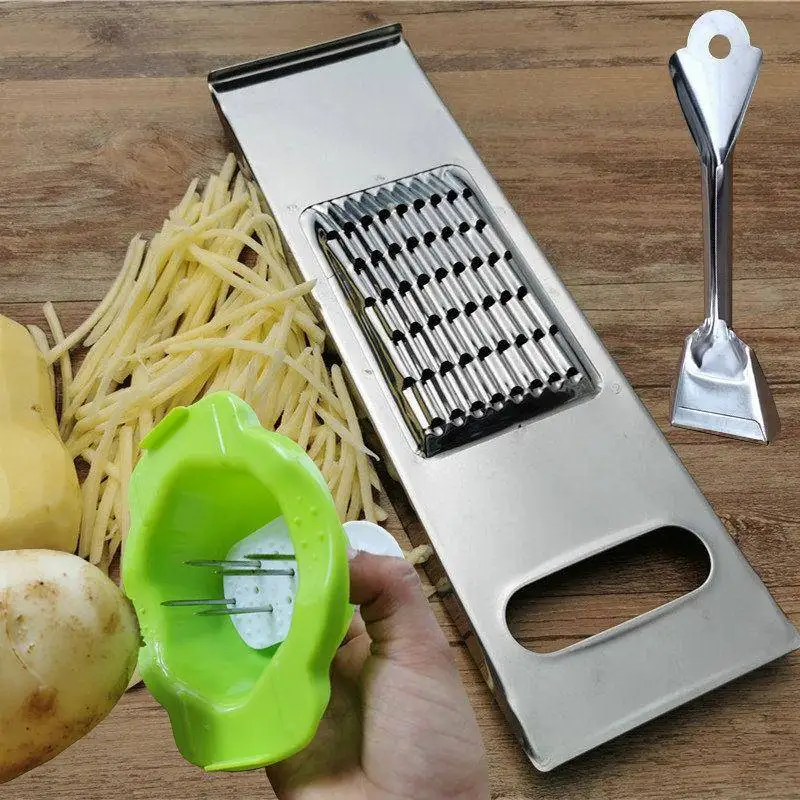

Stainl Steel Vegetable Cutter Carrot Fork Cucumber Sedder Home Use Food Preparation Tool Multi-Function Kitchen Gaet